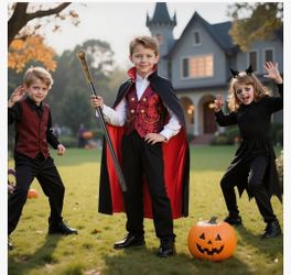 Kids Vampire Halloween Costume with Cape