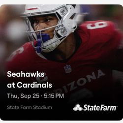 Arizona Cardinals V Seattle Seahawks (TNF 9/25/25)