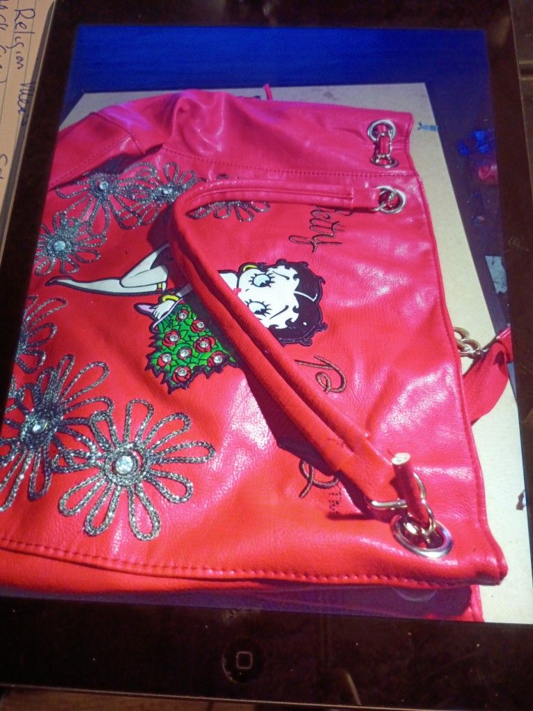 BETTY BOOP VINYL LARGE VINTAGE BAG