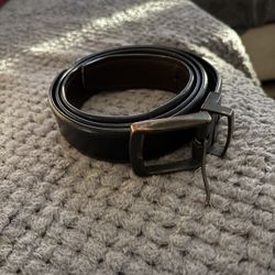 Columbia Men's Single Prong Harness Buckle Leather Belt Black Size XL 40-42