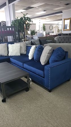 Sectional material velvet