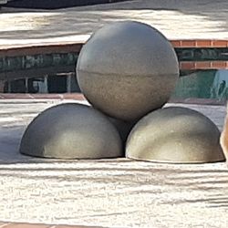 Cast Stone Balls And Bumps  Tropical Decor Statues Tiki