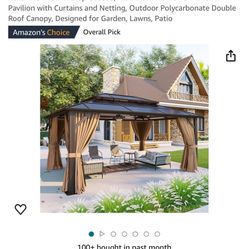 New In Box,10x12 Polycarbonate Hardtop Gazebo