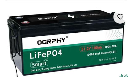 OGRPHY 48V100AH Lithium Golf Cart Battery