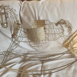 Christmas Decoration Horse Plant Holder