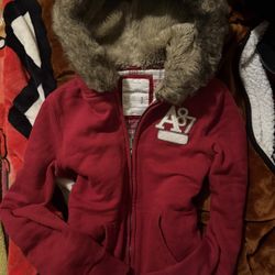 Y2K Aeropostale Fur Hoodie Size Small 