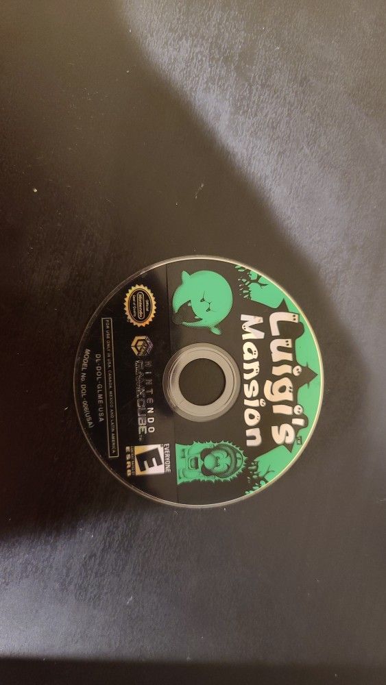 Luigi's Mansion For The GameCube Disc Only Scratched