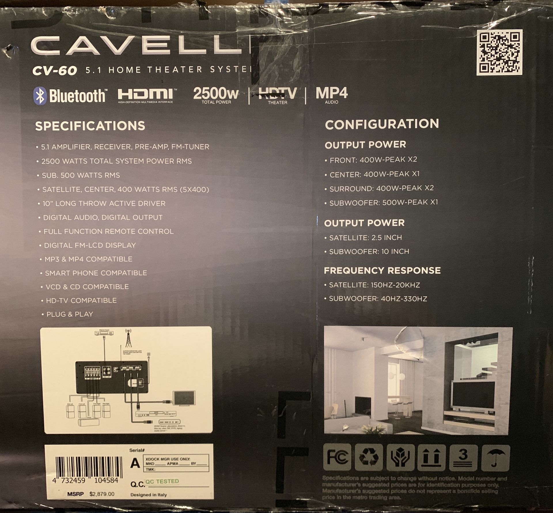 Cavelli cv-60 Home theatre system