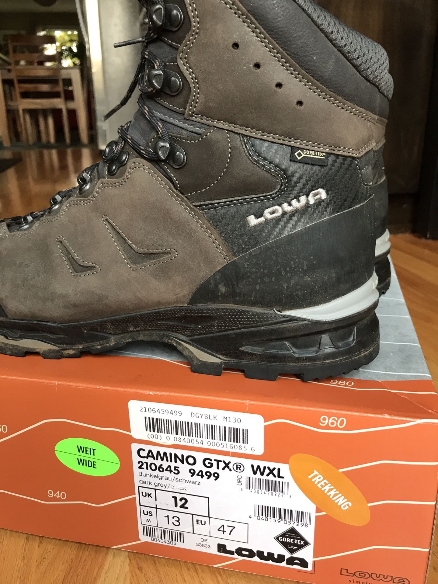 Lowa Camino GTX WXL Hiking Boots - Size 13