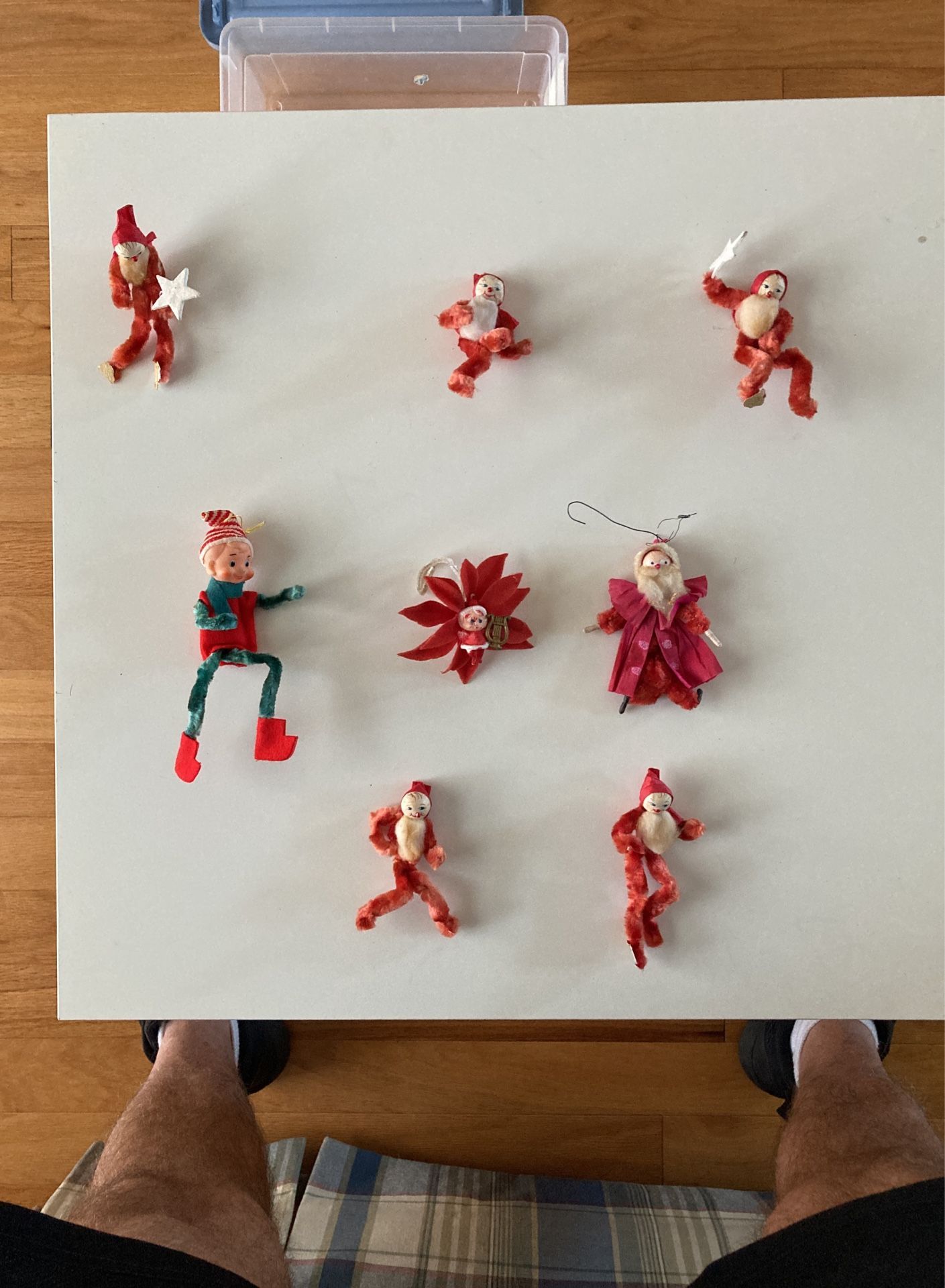 Vintage Pipe Cleaner Christmas Ornaments