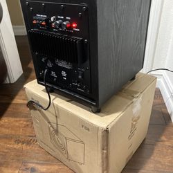 Blue Octave Home FS8 8" Powered Subwoofer - 300 Watts Active Sub - New Open Box Product Overview Enhance your home theater or audio system with the Bl