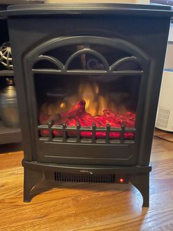 Small electric fireplace heater