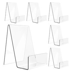 6 Pack Clear Acrylic Book Stand, Easel Stand For All Display