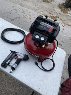 6 Gal. 150 PSI Portable Electric Air Compressor and 16-Gauge Nailer Combo Kit