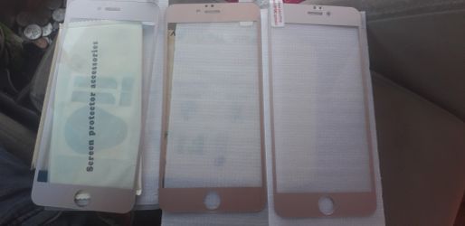 Pink tempered glass for iphone 6s plus,7 plus