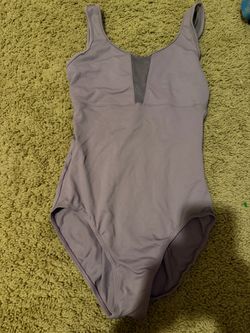Lavender One-Piece Swimsuit with Mesh Panel