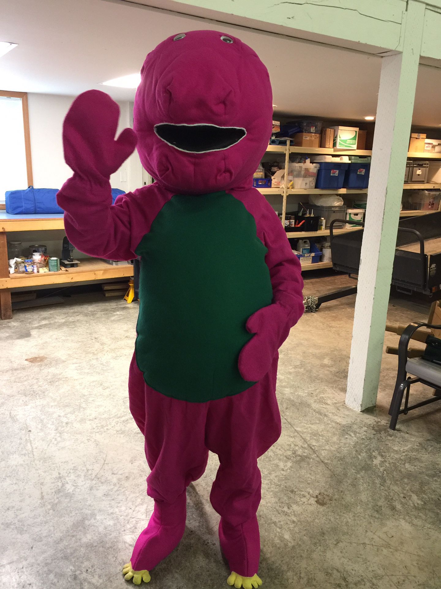 Barney Costume for Halloween or Birthday Parties