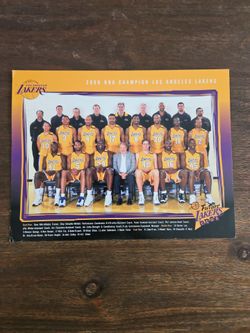 2000 Lakers Championship Photo Kobe/Shaq