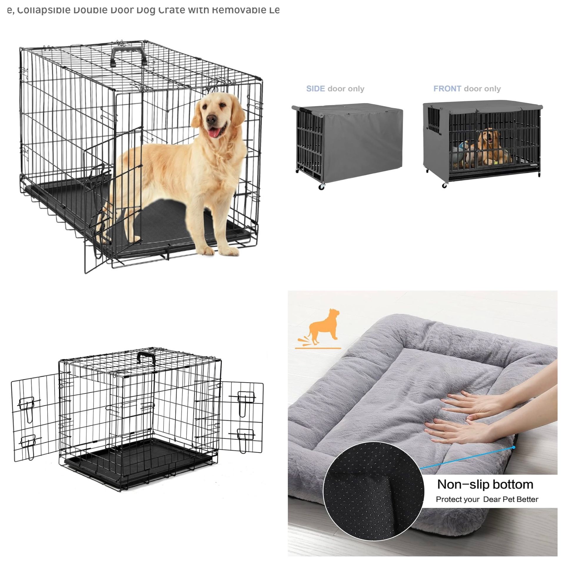 Like New 3 Piece Dog Crate With Pad & Cover 