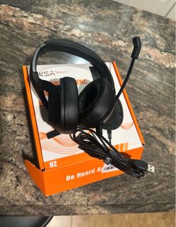 EKSA H2 Wired Office headset With Microphone Noise Cancellation Over-Ear