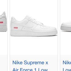 White Air Force 1 Supreme 