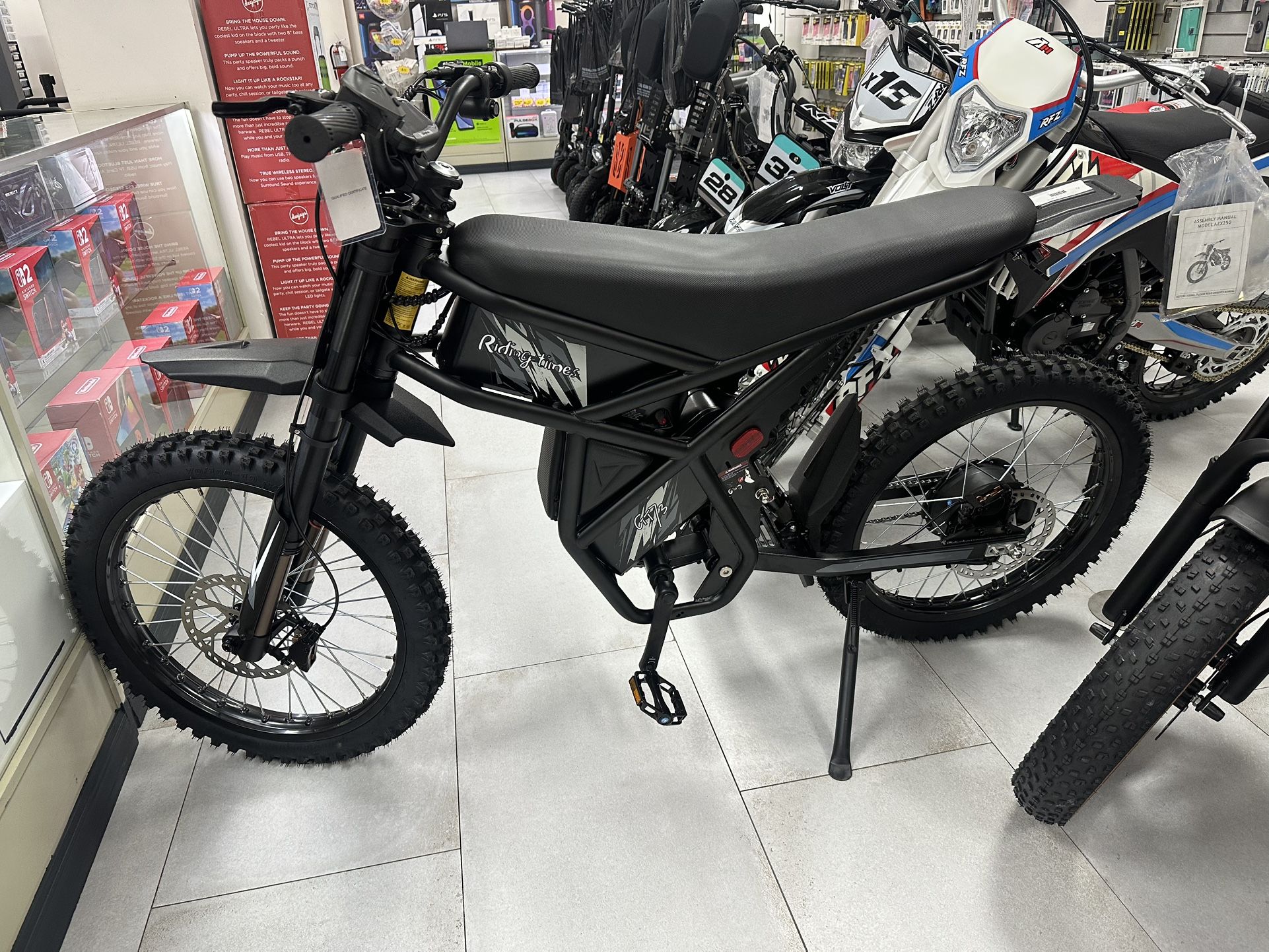 Riding Times GT73 Electric Bike 37MPH! Finance For $150 Down Payment!!