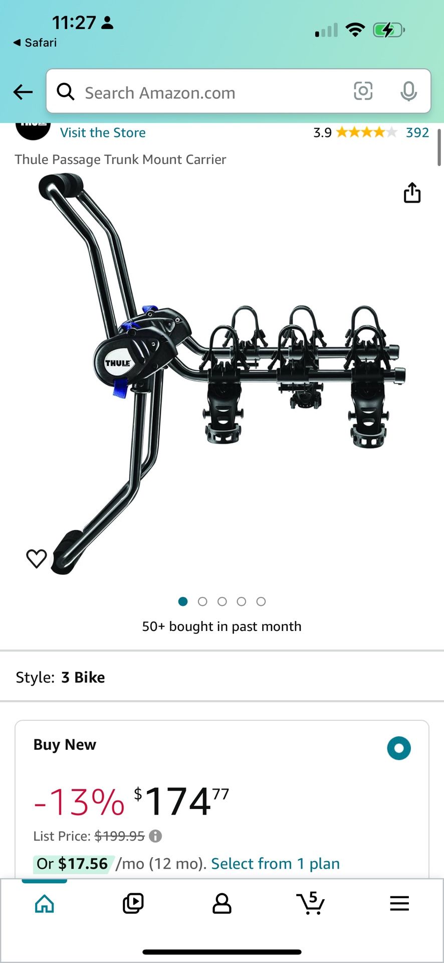 Thule Venture 933 Bike Rack New