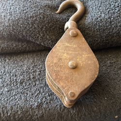 Antique Metal Pulley.