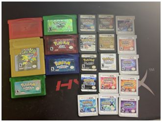 Pokémon Game Cartridge Lot – GBA, DS, 3DS