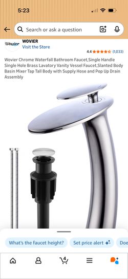 Chrome Waterfall Bathroom Faucet