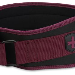 Harbinger Foam Core 4.5-Inch Weight Lifting and Workout Belt, Small, Merlot, Competition Size  SMALL (Men's & Women's)