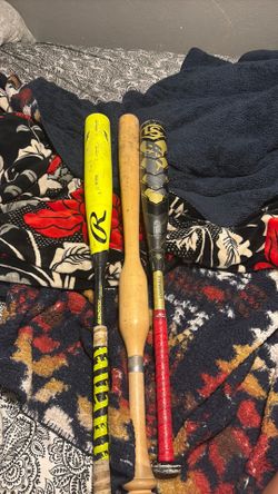 Rawlings icon Glow-stick Bbcor -3 33in, Camwood bat 32in, Louisville Meta -10 30in, Marucci Cat x bbcor -3 32.5in