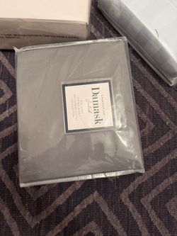 Charter Club Damask Solid 550 Thread Count 100% Supima Cotton California King fitted sheet