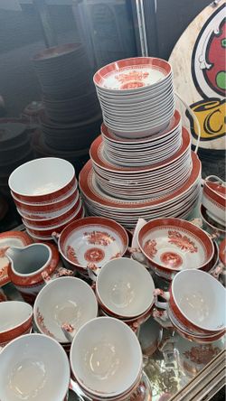70 pieces of vintage England Spode dishes