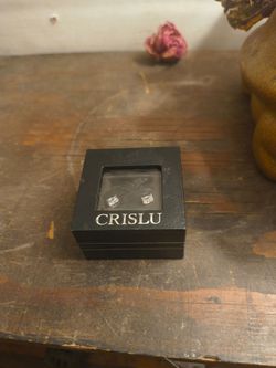 Sterling silver with cubic zirconia