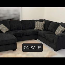 Gray Sectional Couch Sofa With Chaise 