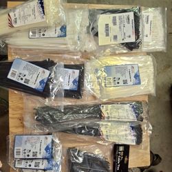 Cable Ties Various Sizes Black/White