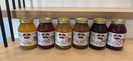Pie filling different flavors 32 oz jars