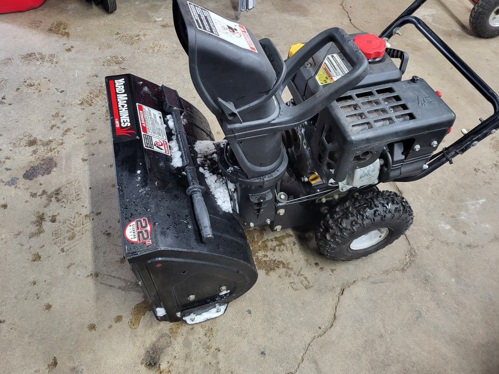 22 "Snow thrower.