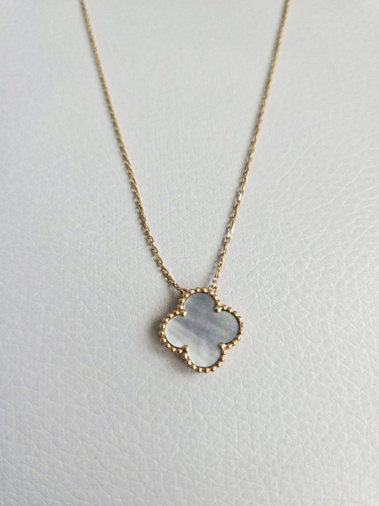 18K Real Gold Clover