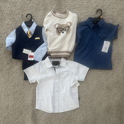 4T Teddy Bear Sweater Has Been Worn. The Rest Never Worn $5 Per Item $20 For All