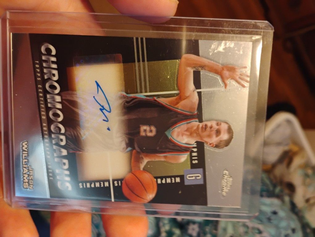 Jason Williams White Chocolate Topps Chrome Auto