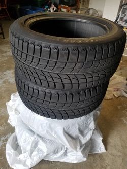 Set 4 like new bridgestone blizzak ws60 winter tires 245/50/R18