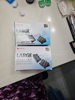 Binder Clips (Large) 12 In Each Box