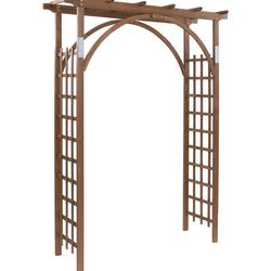 7Ft Wooden Garden Arbor Arch