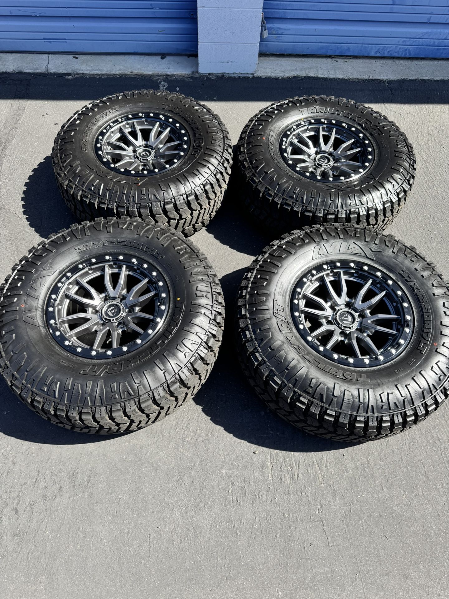 Brand New 17x9 KMC Fuel Rebel Wheels and 37” RT Tires Ford F150 Raptor 6x135