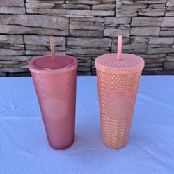 Starbucks Pink Studded Tumbler Set (2 Cups)