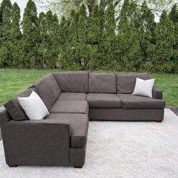Dark Gray L Shaped Sectional (Delivery Available🚗)