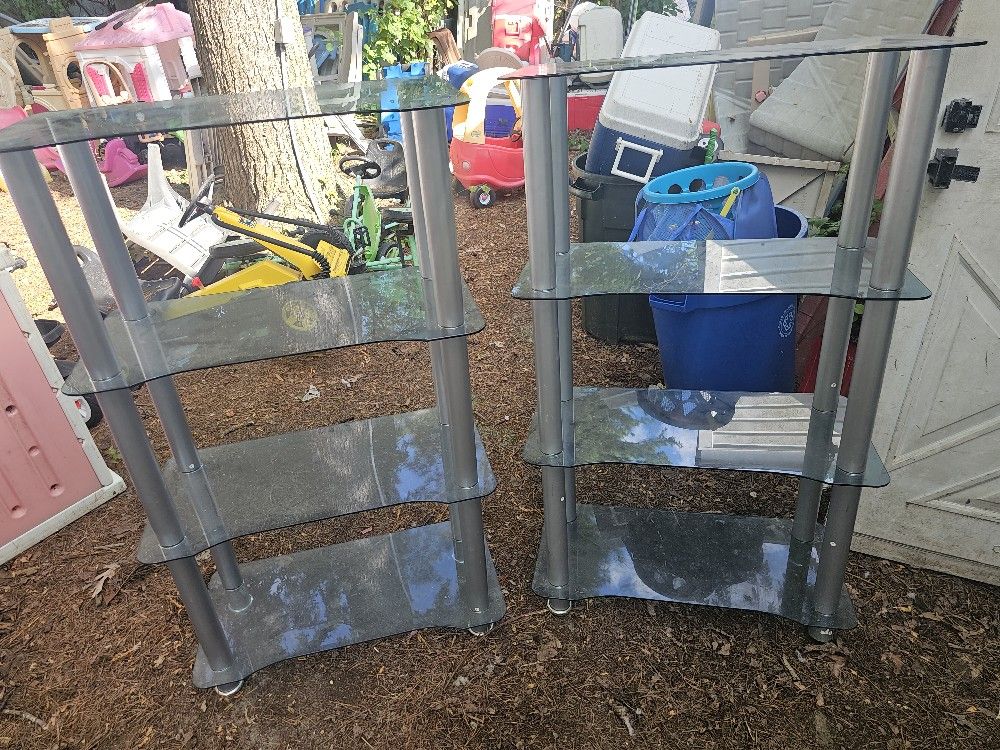 Price Is Firm. Two Beautiful Glass Shelves