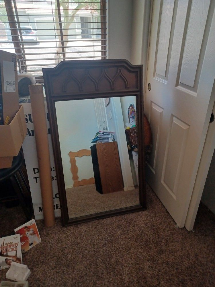 Brown Antique Mirror